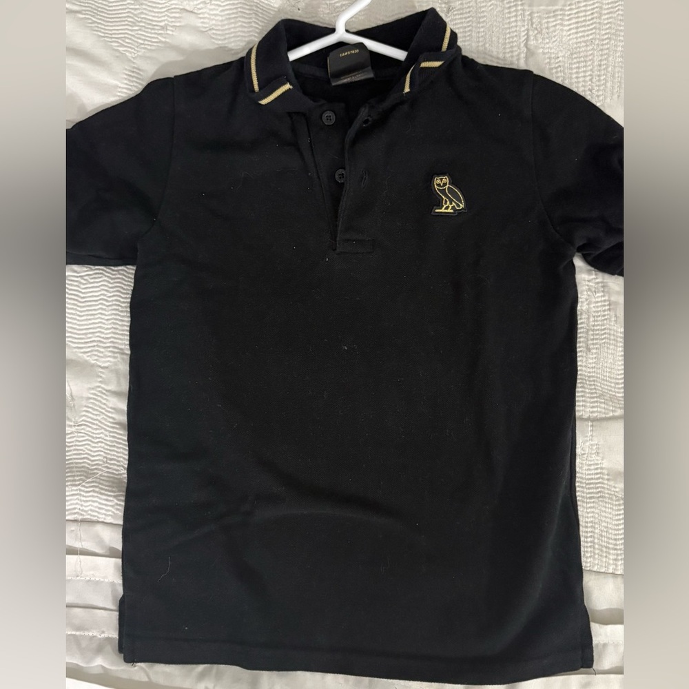Toddler OVO Black Polo Shirt
